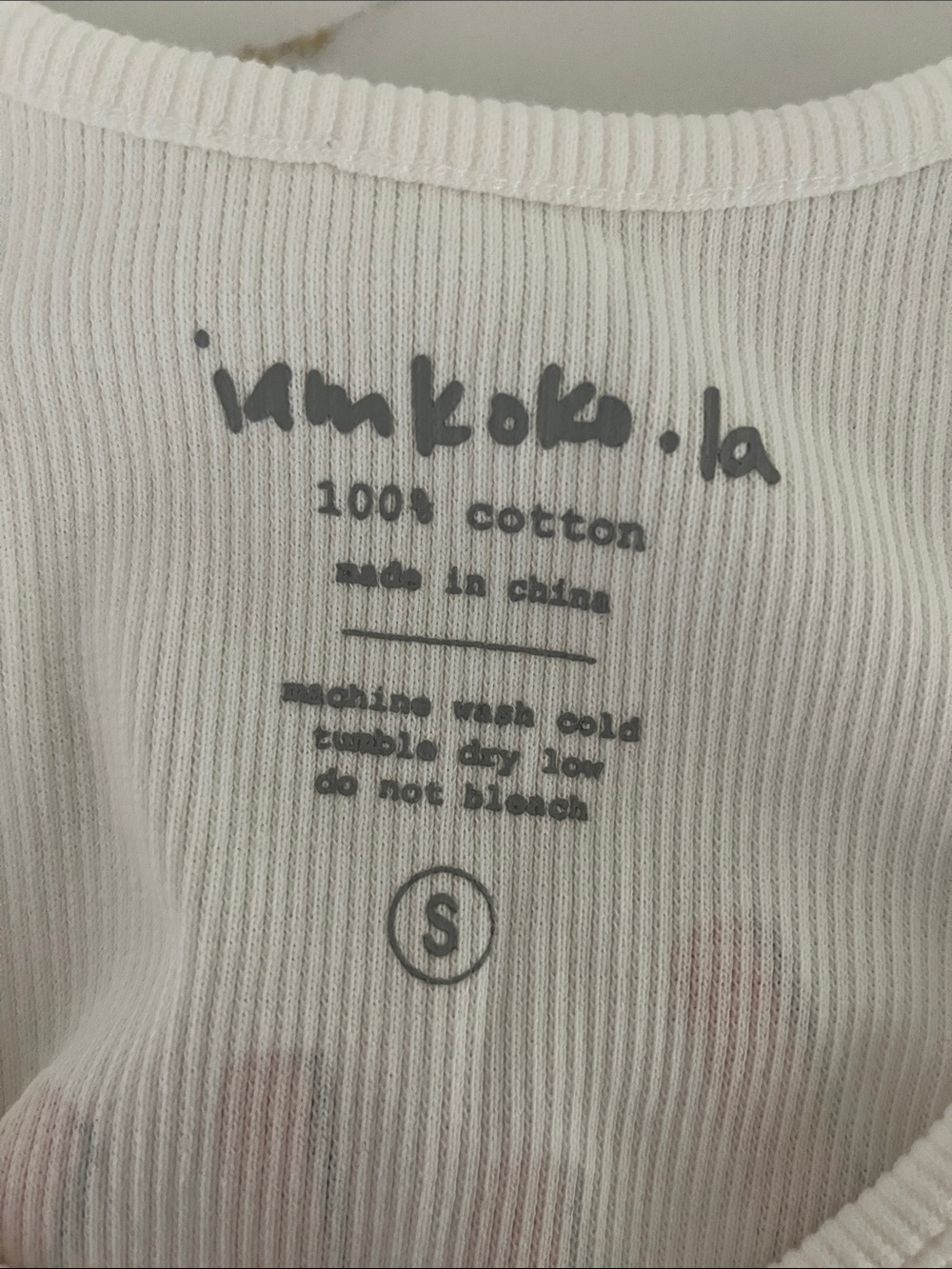 Imakoko La White "Howdy Cowboy" Ribbed Tank - Picture 3 of 3